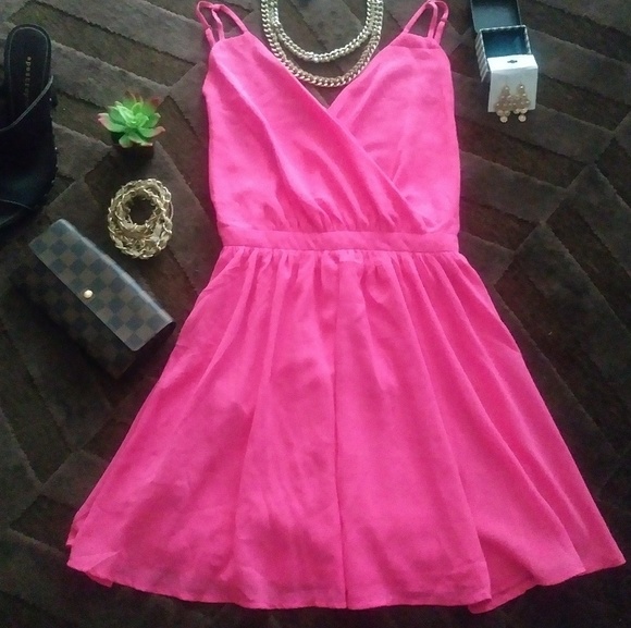 Hot Pink Dress - Picture 2 of 4